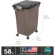 Iris Airtight Pet Food Storage Container Smoke/Black STORAGE-XL Iris Airtight Pet Food Storage Container Smoke/Black STORAGE-XL