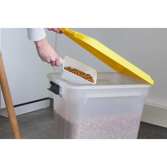 Iris Ohyama ATS-L Dog Food Storage with Wheels, 45 L/15 kg, Black, Airtight Food Box, Dry Food, Food Container, for Dogs, Cats, Pet Food Container, Shovel, BPA-Free, Food Bin, ATS-L Iris Ohyama ATS-L Dog Food Storage with Wheels, 45 L/15 kg, Black, Airtight Food Box, Dry Food, Food Container, for Dogs, Cats, Pet Food Container, Shovel, BPA-Free, Food Bin, ATS-L