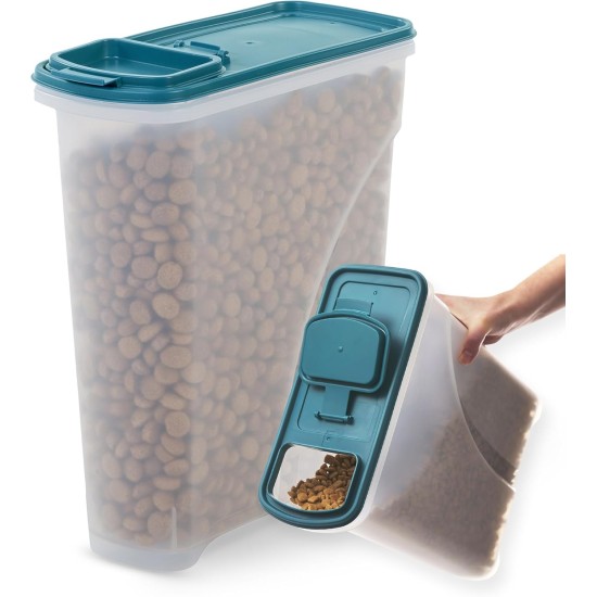 Iris Ohyama ATS-L Dog Food Storage with Wheels, 45 L/15 kg, Black, Airtight Food Box, Dry Food, Food Container, for Dogs, Cats, Pet Food Container, Shovel, BPA-Free, Food Bin, ATS-L Iris Ohyama ATS-L Dog Food Storage with Wheels, 45 L/15 kg, Black, Airtight Food Box, Dry Food, Food Container, for Dogs, Cats, Pet Food Container, Shovel, BPA-Free, Food Bin, ATS-L