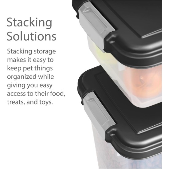 Iris Ohyama ATS-L Dog Food Storage with Wheels, 45 L/15 kg, Black, Airtight Food Box, Dry Food, Food Container, for Dogs, Cats, Pet Food Container, Shovel, BPA-Free, Food Bin, ATS-L Iris Ohyama ATS-L Dog Food Storage with Wheels, 45 L/15 kg, Black, Airtight Food Box, Dry Food, Food Container, for Dogs, Cats, Pet Food Container, Shovel, BPA-Free, Food Bin, ATS-L