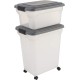 Iris Ohyama ATS-L Dog Food Storage with Wheels, 45 L/15 kg, Black, Airtight Food Box, Dry Food, Food Container, for Dogs, Cats, Pet Food Container, Shovel, BPA-Free, Food Bin, ATS-L Iris Ohyama ATS-L Dog Food Storage with Wheels, 45 L/15 kg, Black, Airtight Food Box, Dry Food, Food Container, for Dogs, Cats, Pet Food Container, Shovel, BPA-Free, Food Bin, ATS-L