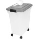 Iris Ohyama ATS-L Dog Food Storage with Wheels, 45 L/15 kg, Black, Airtight Food Box, Dry Food, Food Container, for Dogs, Cats, Pet Food Container, Shovel, BPA-Free, Food Bin, ATS-L Iris Ohyama ATS-L Dog Food Storage with Wheels, 45 L/15 kg, Black, Airtight Food Box, Dry Food, Food Container, for Dogs, Cats, Pet Food Container, Shovel, BPA-Free, Food Bin, ATS-L
