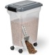 Iris Ohyama ATS-L Dog Food Storage with Wheels, 45 L/15 kg, Black, Airtight Food Box, Dry Food, Food Container, for Dogs, Cats, Pet Food Container, Shovel, BPA-Free, Food Bin, ATS-L Iris Ohyama ATS-L Dog Food Storage with Wheels, 45 L/15 kg, Black, Airtight Food Box, Dry Food, Food Container, for Dogs, Cats, Pet Food Container, Shovel, BPA-Free, Food Bin, ATS-L