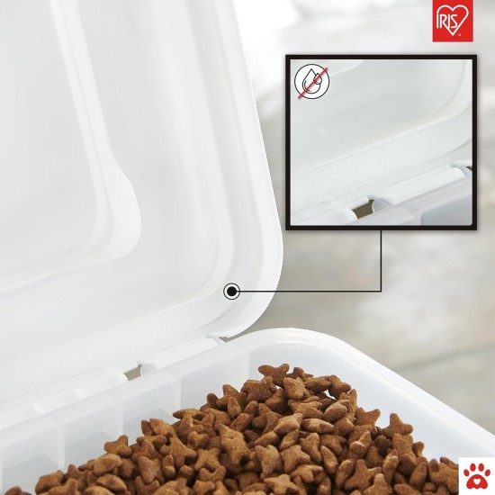Iris Ohyama ATS-L Dog Food Storage with Wheels, 45 L/15 kg, Black, Airtight Food Box, Dry Food, Food Container, for Dogs, Cats, Pet Food Container, Shovel, BPA-Free, Food Bin, ATS-L Iris Ohyama ATS-L Dog Food Storage with Wheels, 45 L/15 kg, Black, Airtight Food Box, Dry Food, Food Container, for Dogs, Cats, Pet Food Container, Shovel, BPA-Free, Food Bin, ATS-L