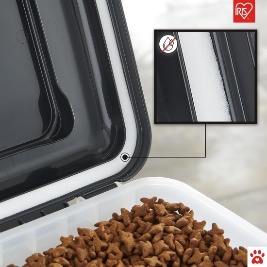 Iris Ohyama ATS-L Dog Food Storage with Wheels, 45 L/15 kg, Black, Airtight Food Box, Dry Food, Food Container, for Dogs, Cats, Pet Food Container, Shovel, BPA-Free, Food Bin, ATS-L Iris Ohyama ATS-L Dog Food Storage with Wheels, 45 L/15 kg, Black, Airtight Food Box, Dry Food, Food Container, for Dogs, Cats, Pet Food Container, Shovel, BPA-Free, Food Bin, ATS-L