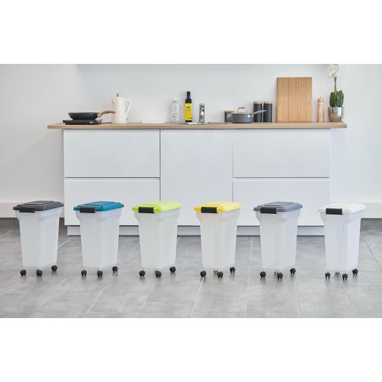 Iris Ohyama ATS-L Dog Food Storage with Wheels, 45 L/15 kg, Blue, Airtight Food Box, Dry Food, Food Container, for Dogs, Cats, Pet Food Container, Shovel, BPA-Free, Food Bin, ATS-L Iris Ohyama ATS-L Dog Food Storage with Wheels, 45 L/15 kg, Blue, Airtight Food Box, Dry Food, Food Container, for Dogs, Cats, Pet Food Container, Shovel, BPA-Free, Food Bin, ATS-L