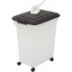 Iris Ohyama ATS-L Dog Food Storage with Wheels, 45 L/15 kg, Blue, Airtight Food Box, Dry Food, Food Container, for Dogs, Cats, Pet Food Container, Shovel, BPA-Free, Food Bin, ATS-L Iris Ohyama ATS-L Dog Food Storage with Wheels, 45 L/15 kg, Blue, Airtight Food Box, Dry Food, Food Container, for Dogs, Cats, Pet Food Container, Shovel, BPA-Free, Food Bin, ATS-L