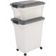 Iris Ohyama ATS-L Dog Food Storage with Wheels, 45 L/15 kg, Blue, Airtight Food Box, Dry Food, Food Container, for Dogs, Cats, Pet Food Container, Shovel, BPA-Free, Food Bin, ATS-L Iris Ohyama ATS-L Dog Food Storage with Wheels, 45 L/15 kg, Blue, Airtight Food Box, Dry Food, Food Container, for Dogs, Cats, Pet Food Container, Shovel, BPA-Free, Food Bin, ATS-L