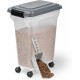 Iris Ohyama ATS-L Dog Food Storage with Wheels, 45 L/15 kg, Blue, Airtight Food Box, Dry Food, Food Container, for Dogs, Cats, Pet Food Container, Shovel, BPA-Free, Food Bin, ATS-L Iris Ohyama ATS-L Dog Food Storage with Wheels, 45 L/15 kg, Blue, Airtight Food Box, Dry Food, Food Container, for Dogs, Cats, Pet Food Container, Shovel, BPA-Free, Food Bin, ATS-L