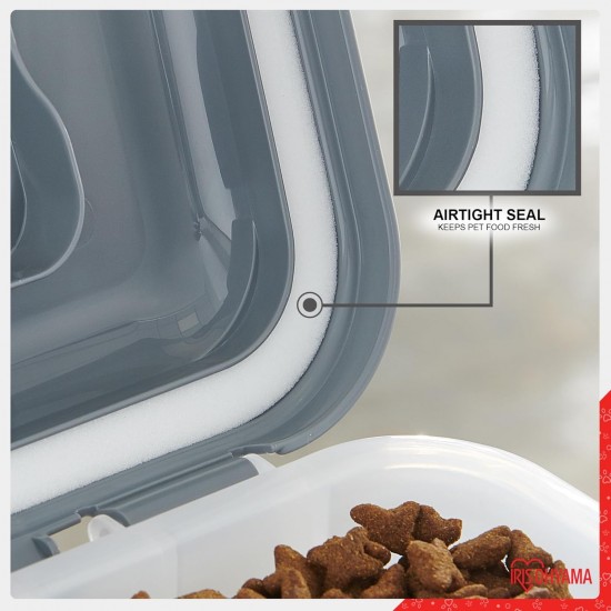 Iris Ohyama ATS-L Dog Food Storage with Wheels, 45 L/15 kg, Blue, Airtight Food Box, Dry Food, Food Container, for Dogs, Cats, Pet Food Container, Shovel, BPA-Free, Food Bin, ATS-L Iris Ohyama ATS-L Dog Food Storage with Wheels, 45 L/15 kg, Blue, Airtight Food Box, Dry Food, Food Container, for Dogs, Cats, Pet Food Container, Shovel, BPA-Free, Food Bin, ATS-L