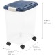 Iris Ohyama Dog Food Storage with Wheels, 45 L/15 kg, Black, Airtight Food Box, Dry Food, Food Container, for Dogs, Cats, Pet Food Container, Shovel, BPA-Free, Feeding Bin Iris Ohyama Dog Food Storage with Wheels, 45 L/15 kg, Black, Airtight Food Box, Dry Food, Food Container, for Dogs, Cats, Pet Food Container, Shovel, BPA-Free, Feeding Bin