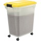 Iris Ohyama Dog Food Storage with Wheels, 45 L/15 kg, Black, Airtight Food Box, Dry Food, Food Container, for Dogs, Cats, Pet Food Container, Shovel, BPA-Free, Feeding Bin Iris Ohyama Dog Food Storage with Wheels, 45 L/15 kg, Black, Airtight Food Box, Dry Food, Food Container, for Dogs, Cats, Pet Food Container, Shovel, BPA-Free, Feeding Bin