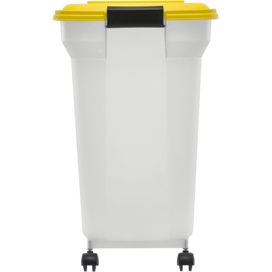 Iris Ohyama Dog Food Storage with Wheels, 45 L/15 kg, Black, Airtight Food Box, Dry Food, Food Container, for Dogs, Cats, Pet Food Container, Shovel, BPA-Free, Feeding Bin Iris Ohyama Dog Food Storage with Wheels, 45 L/15 kg, Black, Airtight Food Box, Dry Food, Food Container, for Dogs, Cats, Pet Food Container, Shovel, BPA-Free, Feeding Bin