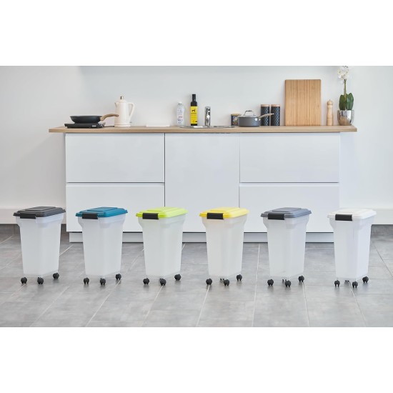 Iris Ohyama Dog Food Storage with Wheels, 45 L/15 kg, Black, Airtight Food Box, Dry Food, Food Container, for Dogs, Cats, Pet Food Container, Shovel, BPA-Free, Feeding Bin Iris Ohyama Dog Food Storage with Wheels, 45 L/15 kg, Black, Airtight Food Box, Dry Food, Food Container, for Dogs, Cats, Pet Food Container, Shovel, BPA-Free, Feeding Bin