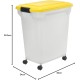Iris Ohyama Dog Food Storage with Wheels, 45 L/15 kg, Black, Airtight Food Box, Dry Food, Food Container, for Dogs, Cats, Pet Food Container, Shovel, BPA-Free, Feeding Bin Iris Ohyama Dog Food Storage with Wheels, 45 L/15 kg, Black, Airtight Food Box, Dry Food, Food Container, for Dogs, Cats, Pet Food Container, Shovel, BPA-Free, Feeding Bin