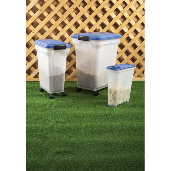 Iris Ohyama Dog Food Storage with Wheels, 45 L/15 kg, Black, Airtight Food Box, Dry Food, Food Container, for Dogs, Cats, Pet Food Container, Shovel, BPA-Free, Feeding Bin Iris Ohyama Dog Food Storage with Wheels, 45 L/15 kg, Black, Airtight Food Box, Dry Food, Food Container, for Dogs, Cats, Pet Food Container, Shovel, BPA-Free, Feeding Bin