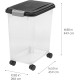 Iris Ohyama Dog Food Storage with Wheels, 45 L/15 kg, Black, Airtight Food Box, Dry Food, Food Container, for Dogs, Cats, Pet Food Container, Shovel, BPA-Free, Feeding Bin Iris Ohyama Dog Food Storage with Wheels, 45 L/15 kg, Black, Airtight Food Box, Dry Food, Food Container, for Dogs, Cats, Pet Food Container, Shovel, BPA-Free, Feeding Bin