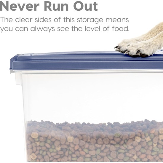 Iris Ohyama Dog Food Storage with Wheels, 45 L/15 kg, Black, Airtight Food Box, Dry Food, Food Container, for Dogs, Cats, Pet Food Container, Shovel, BPA-Free, Feeding Bin Iris Ohyama Dog Food Storage with Wheels, 45 L/15 kg, Black, Airtight Food Box, Dry Food, Food Container, for Dogs, Cats, Pet Food Container, Shovel, BPA-Free, Feeding Bin