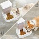Iris Ohyama, Set of 2 Raised Slow Feeder Bowls, Dog Feeding Bowls, D29 x W54 x H31 cm, Set of 2, Foldable and Digestive Friendly, PEF-L, for Dogs, White