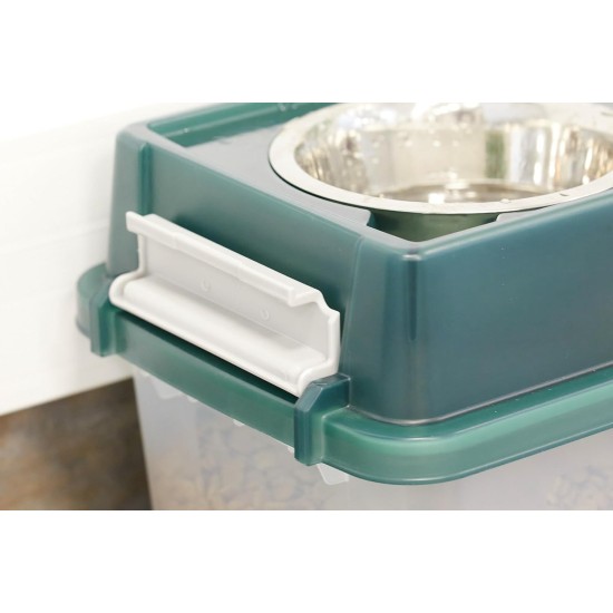Iris Ohyama, Set of 2 Raised Slow Feeder Bowls, Dog Feeding Bowls, D29 x W54 x H31 cm, Set of 2, Foldable and Digestive Friendly, PEF-L, for Dogs, White Iris Ohyama, Set of 2 Raised Slow Feeder Bowls, Dog Feeding Bowls, D29 x W54 x H31 cm, Set of 2, Foldable and Digestive Friendly, PEF-L, for Dogs, White