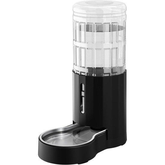 JUNSPOW 7L Stainless Steel Pet Water Dispenser, Large Capacity Gravity Pet Drinker, No Electricity & Ultra Silent Automatic Water Dispenser for Large Dogs/Multi-Cat Household, Black JUNSPOW 7L Stainless Steel Pet Water Dispenser, Large Capacity Gravity Pet Drinker, No Electricity & Ultra Silent Automatic Water Dispenser for Large Dogs/Multi-Cat Household, Black