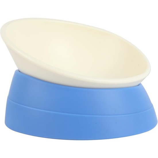 JWPC Bulldog Pet Bowl, Non-Slip Dog Cat Feeding Bowl, Removable Rubber Feeding Bowl, Sterile, Inclined with Slanted Base (Grey, 2 Cup) JWPC Bulldog Pet Bowl, Non-Slip Dog Cat Feeding Bowl, Removable Rubber Feeding Bowl, Sterile, Inclined with Slanted Base (Grey, 2 Cup)