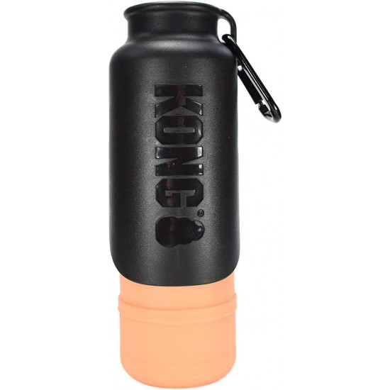 KONG H2O Insulated Water Bottle and Travel Bowl 750ml Blue KONG H2O Insulated Water Bottle and Travel Bowl 750ml Blue