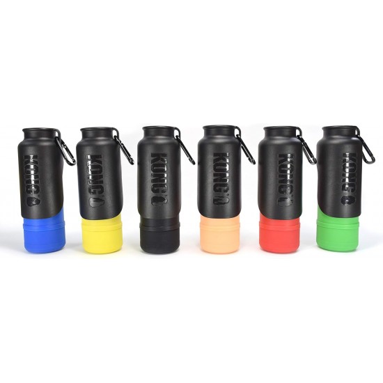 KONG H2O Insulated Water Bottle and Travel Bowl 750ml Blue KONG H2O Insulated Water Bottle and Travel Bowl 750ml Blue