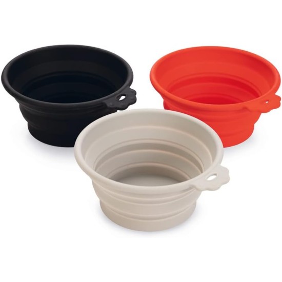 Karlie Anto Travel Bowl Silicone 500 ml Grey Karlie Anto Travel Bowl Silicone 500 ml Grey
