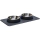 Karlie Silicone Inox Dinner Set Dex 700 ml Black 2 x 350 ml 522624 Karlie Silicone Inox Dinner Set Dex 700 ml Black 2 x 350 ml 522624