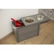 Kerbl 80529 Eco Food and Drinking Bar (Colour Grey/Brown, L x W x H 54 x 30 x 39.5 cm, with 2 x 1200 ml Capacity, with Storage Space) Kerbl 80529 Eco Food and Drinking Bar (Colour Grey/Brown, L x W x H 54 x 30 x 39.5 cm, with 2 x 1200 ml Capacity, with Storage Space)