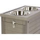 Kerbl 80529 Eco Food and Drinking Bar (Colour Grey/Brown, L x W x H 54 x 30 x 39.5 cm, with 2 x 1200 ml Capacity, with Storage Space) Kerbl 80529 Eco Food and Drinking Bar (Colour Grey/Brown, L x W x H 54 x 30 x 39.5 cm, with 2 x 1200 ml Capacity, with Storage Space)