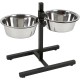Kerbl Food Bar, Dog Feeding Bowl, Height Adjustable, Stainless Steel Bowls, 1800 ml, 2800 ml Kerbl Food Bar, Dog Feeding Bowl, Height Adjustable, Stainless Steel Bowls, 1800 ml, 2800 ml