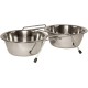 Kerbl Metal Twin Feeder includes 2 Bowls, 1800 ml