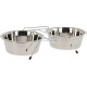 Kerbl Metal Twin Feeder includes 2 Bowls, 1800 ml