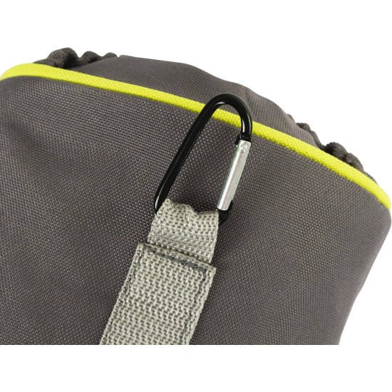 Kerbl Pro Feeding Bag, 14 x 11 x 14 cm, Grey/Yellow Kerbl Pro Feeding Bag, 14 x 11 x 14 cm, Grey/Yellow