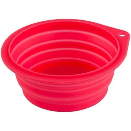 Kerbl Silicone Travel Bowl, 500 ml, Red Kerbl Silicone Travel Bowl, 500 ml, Red