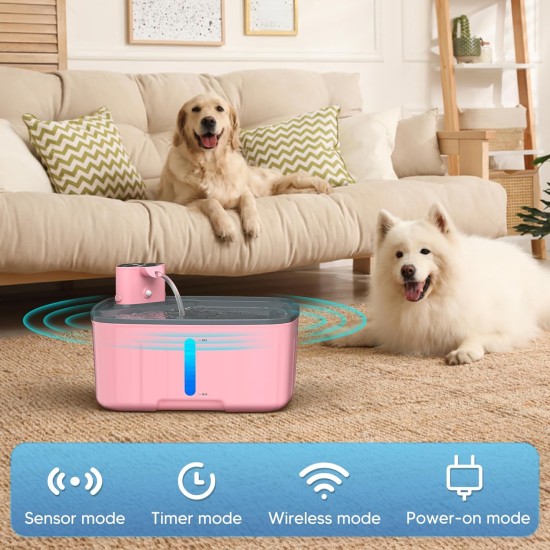 Kittyspout Wireless Drinking Fountain for Dogs, 8 L / 270 oz Large Dog Fountain / Cat Fountain with Motion Sensor, Wireless Dog Drinking Fountain with Battery 5000 mAh, with Quiet Pump and Activated Kittyspout Wireless Drinking Fountain for Dogs, 8 L / 270 oz Large Dog Fountain / Cat Fountain with Motion Sensor, Wireless Dog Drinking Fountain with Battery 5000 mAh, with Quiet Pump and Activated