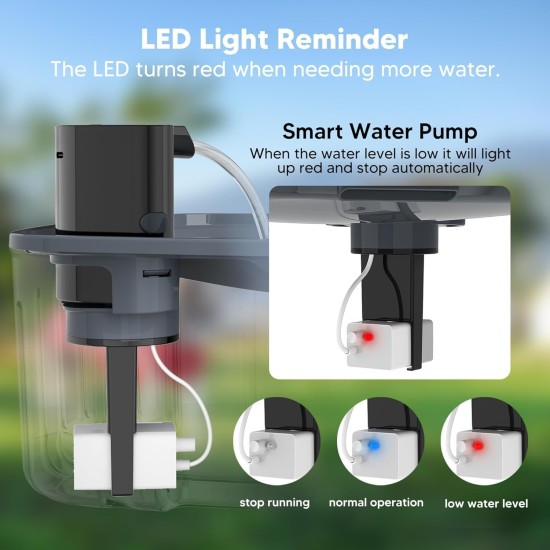 Kittyspout Wireless Drinking Fountain for Dogs, 8 L / 270 oz Large Dog Fountain / Cat Fountain with Motion Sensor, Wireless Dog Drinking Fountain with Battery 5000 mAh, with Quiet Pump and Activated Kittyspout Wireless Drinking Fountain for Dogs, 8 L / 270 oz Large Dog Fountain / Cat Fountain with Motion Sensor, Wireless Dog Drinking Fountain with Battery 5000 mAh, with Quiet Pump and Activated