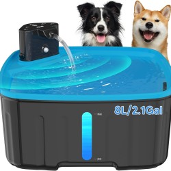 Kittyspout Wireless Drinking Fountain for Dogs 8 L/270 oz Large Dog Fountain Cat Fountain with Motion Sensor Dog Drinking Fountain Wireless with Battery 5000 mAh with Quiet Pump and Activated Carbon Kittyspout Wireless Drinking Fountain for Dogs 8 L/270 oz Large Dog Fountain Cat Fountain with Motion Sensor Dog Drinking Fountain Wireless with Battery 5000 mAh with Quiet Pump and Activated Carbon