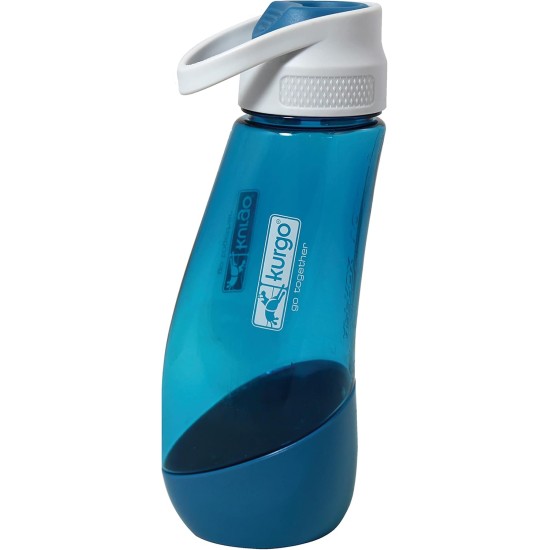 Kurgo Gourd PVC BPA Free Dog Water Bottle & Bowl, 750ml Bottle, 250ml Bowl, Blue, 1 Count (Pack of 1) Kurgo Gourd PVC BPA Free Dog Water Bottle & Bowl, 750ml Bottle, 250ml Bowl, Blue, 1 Count (Pack of 1)