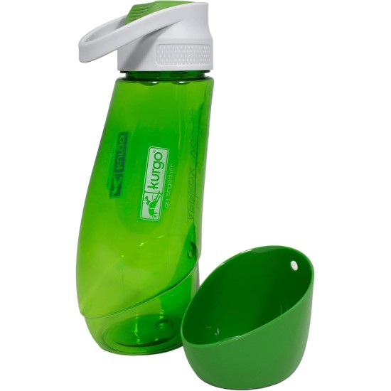 Kurgo Gourd PVC BPA Free Dog Water Bottle & Bowl, 750ml Bottle, 250ml Bowl, Blue, 1 Count (Pack of 1) Kurgo Gourd PVC BPA Free Dog Water Bottle & Bowl, 750ml Bottle, 250ml Bowl, Blue, 1 Count (Pack of 1)