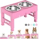 LAKIPETN Elevated Dog Bowls with 2 Stainless Steel Feeding Bowls Stand 5 Height Adjustable Raised Dog Bowl Adjustable to 3.1" 9" 10" No Spill for Small Dogs Medium/Large Dogs LAKIPETN Elevated Dog Bowls with 2 Stainless Steel Feeding Bowls Stand 5 Height Adjustable Raised Dog Bowl Adjustable to 3.1" 9" 10" No Spill for Small Dogs Medium/Large Dogs