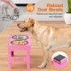 LAKIPETN Elevated Dog Bowls with 2 Stainless Steel Feeding Bowls Stand 5 Height Adjustable Raised Dog Bowl Adjustable to 3.1" 9" 10" No Spill for Small Dogs Medium/Large Dogs LAKIPETN Elevated Dog Bowls with 2 Stainless Steel Feeding Bowls Stand 5 Height Adjustable Raised Dog Bowl Adjustable to 3.1" 9" 10" No Spill for Small Dogs Medium/Large Dogs