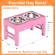 LAKIPETN Elevated Dog Bowls with 2 Stainless Steel Feeding Bowls Stand 5 Height Adjustable Raised Dog Bowl Adjustable to 3.1" 9" 10" No Spill for Small Dogs Medium/Large Dogs LAKIPETN Elevated Dog Bowls with 2 Stainless Steel Feeding Bowls Stand 5 Height Adjustable Raised Dog Bowl Adjustable to 3.1" 9" 10" No Spill for Small Dogs Medium/Large Dogs