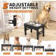 LAKIPETN Elevated Dog Bowls with 2 Stainless Steel Feeding Bowls Stand 5 Height Adjustable Raised Dog Bowl Adjustable to 3.1" 9" 10" No Spill for Small Dogs Medium/Large Dogs LAKIPETN Elevated Dog Bowls with 2 Stainless Steel Feeding Bowls Stand 5 Height Adjustable Raised Dog Bowl Adjustable to 3.1" 9" 10" No Spill for Small Dogs Medium/Large Dogs