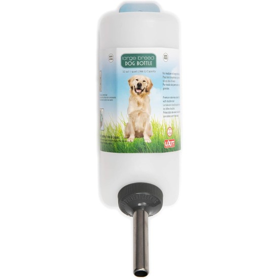 Lixit 30-0685-036 Dog Water Bottle, Large, 32-Ounce