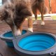 Loving Pets Bella Roma Travel Double Dog Feeder Medium Travel Double Diner, Blue Loving Pets Bella Roma Travel Double Dog Feeder Medium Travel Double Diner, Blue