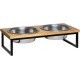 Loving Pets Black Label Top 1 Pint Wooden Elevated Diner