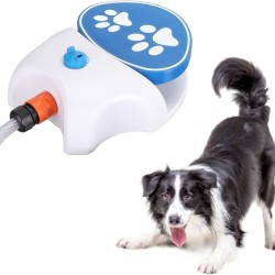 MENDUNER Dog Sprinkler for Outdoor Use, Dog Water Fountain, Step On Activated Dog Water Dispenser, Dog Sprinkler, Drinking Water Dispenser with Hose, Dog Water Toy MENDUNER Dog Sprinkler for Outdoor Use, Dog Water Fountain, Step On Activated Dog Water Dispenser, Dog Sprinkler, Drinking Water Dispenser with Hose, Dog Water Toy